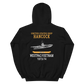 USS Hancock (CVA-19) 1973-74 WESTPAC/VIETNAM Unisex Hoodie – back view, black