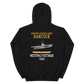 USS Hancock (CVA-19) 1965 WESTPAC/VIETNAM Unisex Hoodie – back view, black