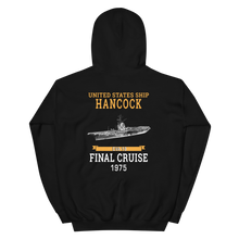 Load image into Gallery viewer, USS Hancock (CVA-19) 1975 FINAL CRUISE Unisex Hoodie