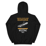 USS Kearsarge (CVS-33) 1961 WESTPAC Hoodie – back view, black