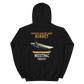 USS Hornet (CVS-12) 1960-61 WESTPAC Hoodie – back view, black
