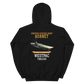 USS Hornet (CVS-12) 1963-64 WESTPAC Hoodie – back view, black