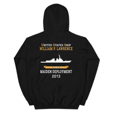 Load image into Gallery viewer, USS William P. Lawrence (DDG-110) 2013 MAIDEN DEPLOYMENT Unisex Hoodie