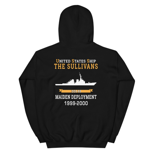 USS The Sullivans (DDG-68) 1999-2000 MAIDEN DEPLOYMENT Unisex Hoodie