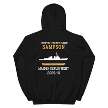 Load image into Gallery viewer, USS Sampson (DDG-102) 2009-10 MAIDEN DEPLOYMENT Unisex Hoodie