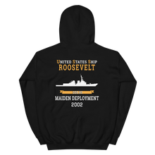 Load image into Gallery viewer, USS Roosevelt (DDG-80) 2002 MAIDEN DEPLOYMENT Unisex Hoodie