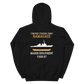 USS Ramage (DDG-61) 1996-97 MAIDEN DEPLOYMENT Unisex Hoodie – back view, black