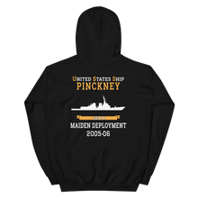 Load image into Gallery viewer, USS Pinckney (DDG-91) 2005-06 MAIDEN DEPLOYMENT Unisex Hoodie