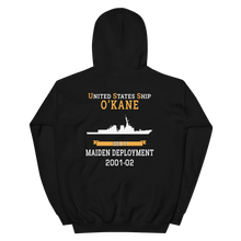 Load image into Gallery viewer, USS O&#39;Kane (DDG-77) 2001-02 MAIDEN DEPLOYMENT Unisex Hoodie