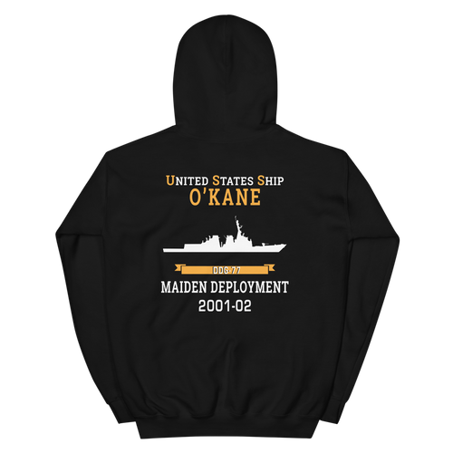 USS O'Kane (DDG-77) 2001-02 MAIDEN DEPLOYMENT Unisex Hoodie