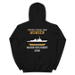 USS Momsen (DDG-92) 2006 MAIDEN DEPLOYMENT Unisex Hoodie – back view, black