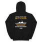 USS Mitscher (DDG-57) 1996 MAIDEN DEPLOYMENT Unisex Hoodie – back view, black