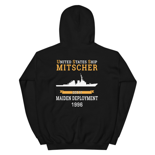 USS Mitscher (DDG-57) 1996 MAIDEN DEPLOYMENT Unisex Hoodie