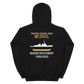 USS McFaul (DDG-74) 1999-2000 MAIDEN DEPLOYMENT Unisex Hoodie – back view, black