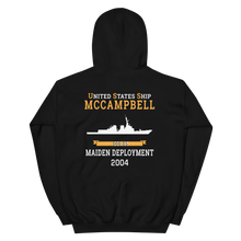 Load image into Gallery viewer, USS McCampbell (DDG-85) 2004 MAIDEN DEPLOYMENT Unisex Hoodie