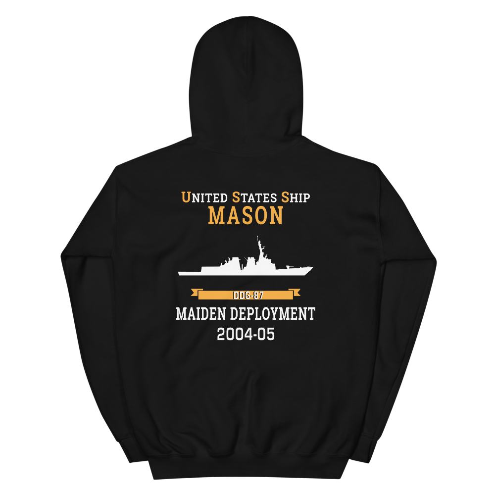 USS Mason (DDG-87) 2004-05 MAIDEN DEPLOYMENT Unisex Hoodie