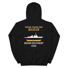 Load image into Gallery viewer, USS Mahan (DDG-72) 2000 MAIDEN DEPLOYMENT Unisex Hoodie