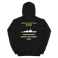 USS Kidd (DDG-100) 2009 MAIDEN DEPLOYMENT Unisex Hoodie – back view, black