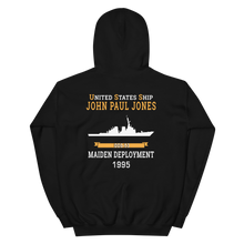 Load image into Gallery viewer, USS John Paul Jones (DDG-53) 1995 MAIDEN DEPLOYMENT Unisex Hoodie