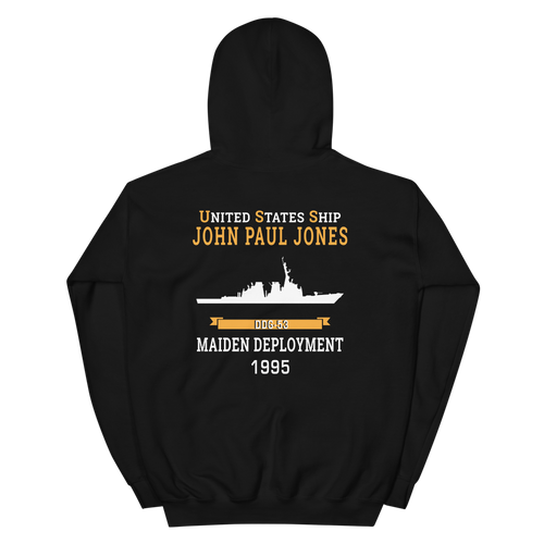 USS John Paul Jones (DDG-53) 1995 MAIDEN DEPLOYMENT Unisex Hoodie