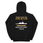 USS John S. McCain (DDG-56) 1995-96 MAIDEN DEPLOYMENT Unisex Hoodie – back view, black
