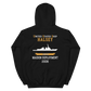 USS Halsey (DDG-97) 2006 MAIDEN DEPLOYMENT Unisex Hoodie – back view, black
