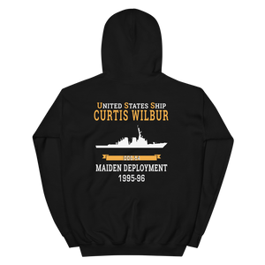 USS Curtis Wilbur (DDG-54) 1995-96 MAIDEN DEPLOYMENT Unisex Hoodie