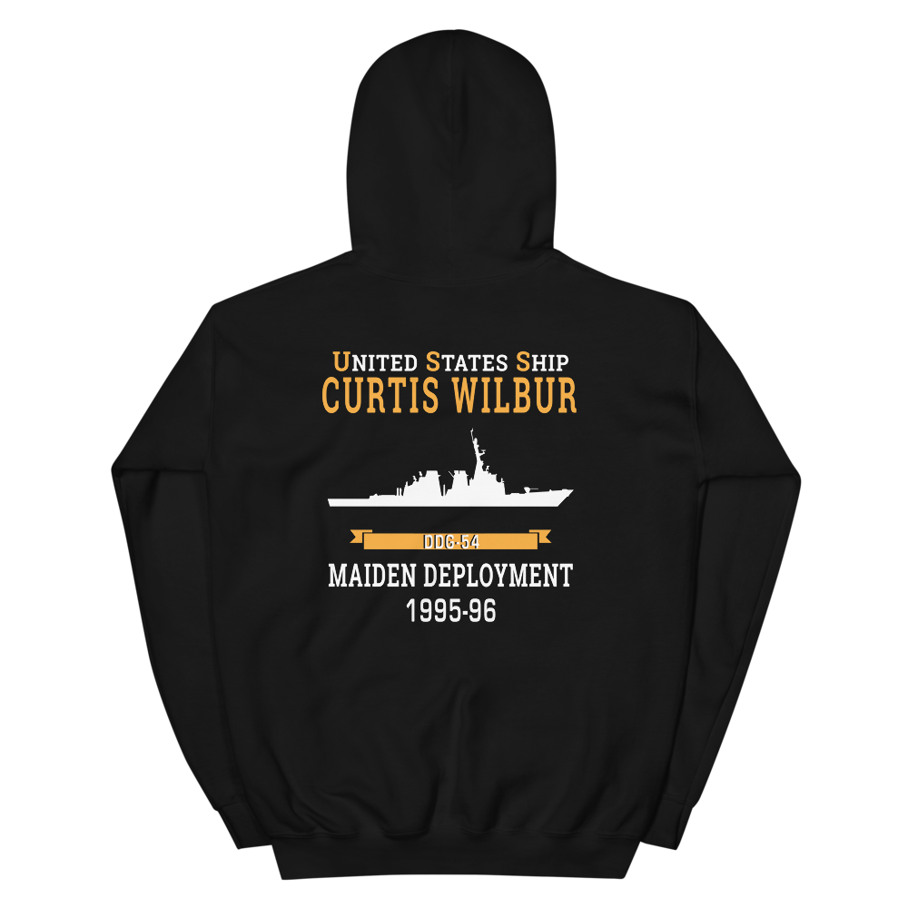 USS Curtis Wilbur (DDG-54) 1995-96 MAIDEN DEPLOYMENT Unisex Hoodie
