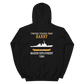 USS Barry (DDG-52) 1994 MAIDEN DEPLOYMENT Unisex Hoodie – back view, black