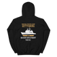 USS Gettysburg (CG-64) 1992-93 Maiden Deployment Hoodie – back view, black