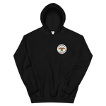 USS Essex (CVS-9) Ship's Crest Hoodie – front view, black