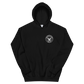 USS Donald Cook (DDG-75) 2000 MAIDEN DEPLOYMENT Unisex Hoodie – front view, black