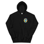 VFA-106 Gladiators Squadron Crest Unisex Hoodie – front view, black