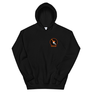 VFA-147 Argonauts Squadron Crest Unisex Hoodie – front view, black