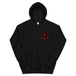 HSC-9 Tridents Squadron Crest Unisex Hoodie – front view, black