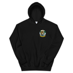 VP-8 Fighting Tigers Squadron Crest Hoodie – front view, black