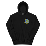 VP-4 The Skinny Dragons Crest Hoodie – front view, black