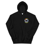 VP-91 Blackcats Squadron Crest Hoodie – front view, black