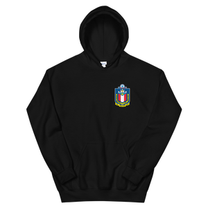 USS Austin (LPD-4) 2002-03 Cruise Hoodie – front view, black