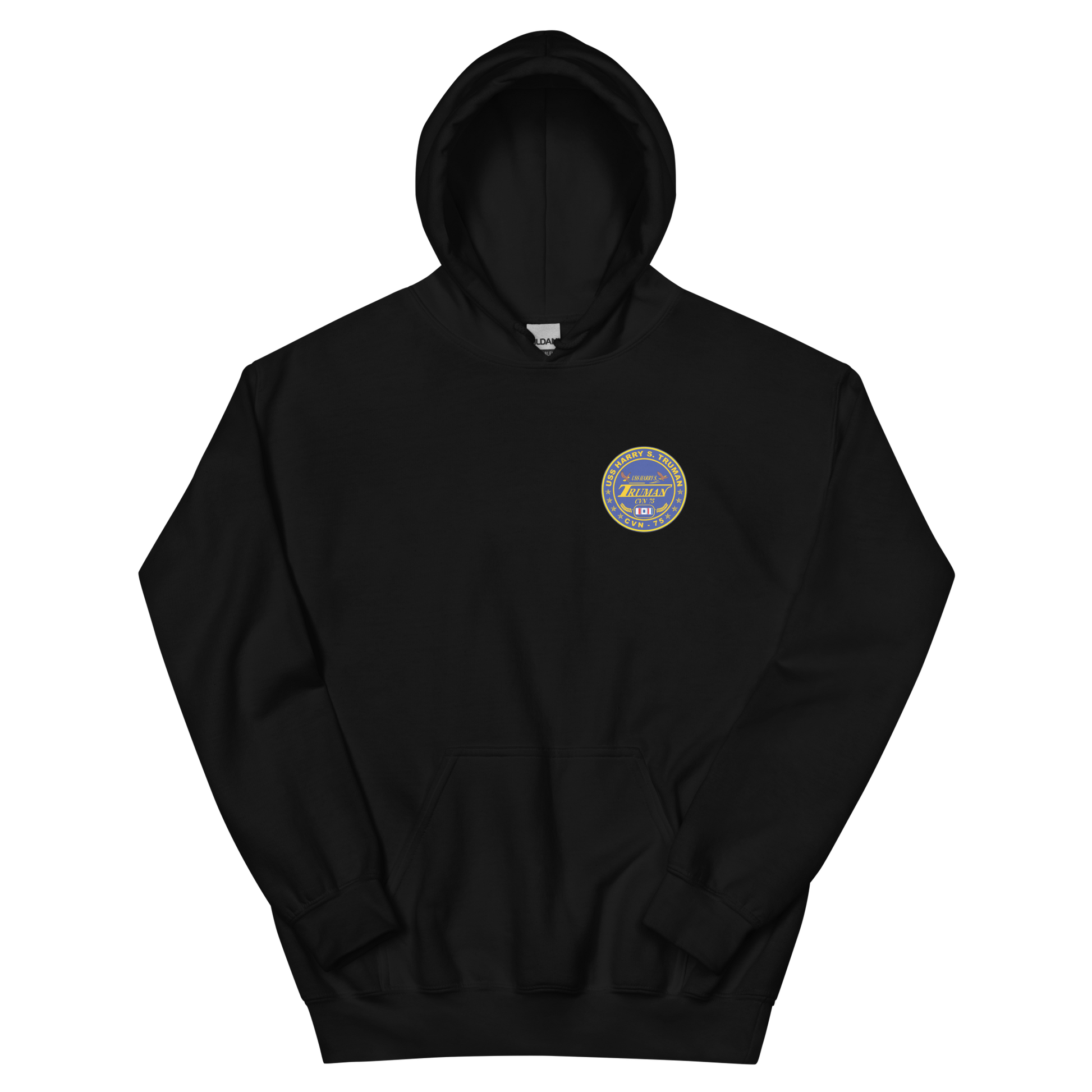 USS Harry S. Truman (CVN-75) 2004-05 Cruise Hoodie – front view, black