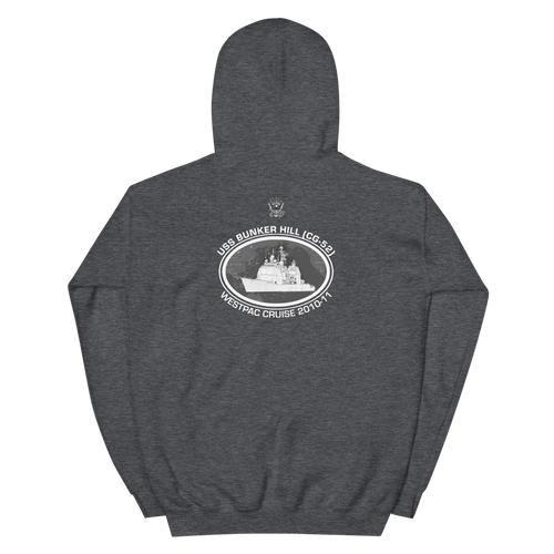 USS Bunker Hill (CG-52) 2010-11 Deployment Hoodie