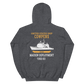 USS Cowpens (CG-63) 1992-93 Maiden Deployment Hoodie – back view, heather