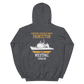 USS Princeton (CG-59) 1998-99 WESTPAC Unisex Hoodie – back view, heather