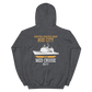 USS Hue City (CG-66) 2017 MED Unisex Hoodie – back view, heather