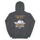 USS Hue City (CG-66) 1997 MED Unisex Hoodie – back view, heather