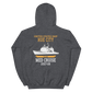 USS Hue City (CG-66) 2007-08 MED Unisex Hoodie – back view, heather
