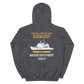 USS Normandy (CG-60) 1990-91 Maiden Deployment Unisex Hoodie – back view, heather