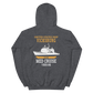 USS Vicksburg (CG-69) 1995-96 MED Unisex Hoodie – back view, heather