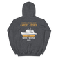 USS Cape St. George (CG-71) 2008 MED Unisex Hoodie – back view, heather