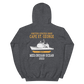 USS Cape St. George (CG-71) 2003 MED/IO Unisex Hoodie – back view, heather